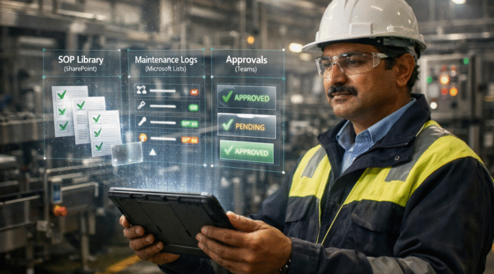 Paperless plant ops with Microsoft 365