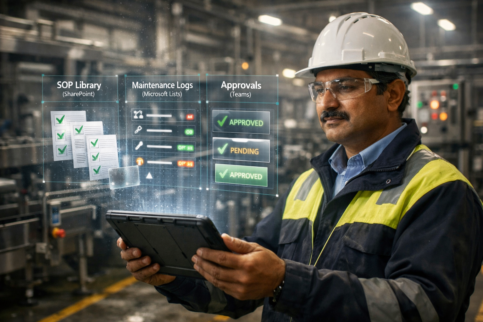 Paperless plant ops with Microsoft 365