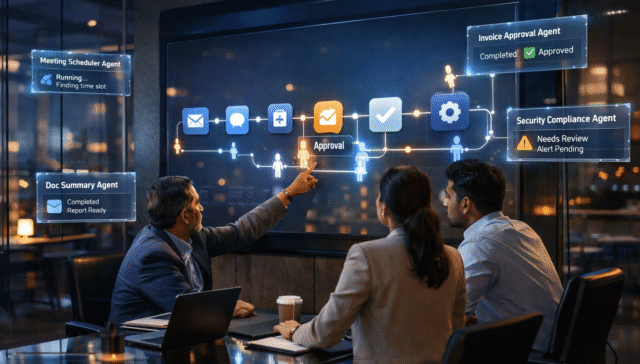 AI agents in Microsoft 365 workflows