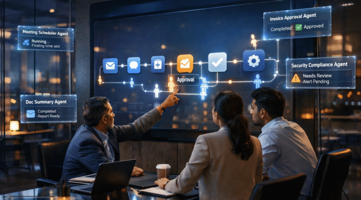 AI agents in Microsoft 365 workflows